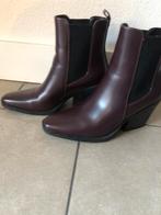 Enkel laarsjes aubergine kleur, Ophalen, Lage of Enkellaarzen, Zo goed als nieuw, Overige kleuren