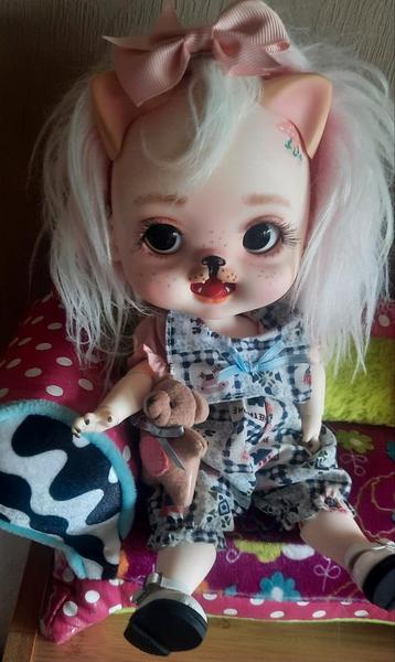 Bjd 24 cm hars ooak custom made doll, fullset, nieuw.  beschikbaar voor biedingen