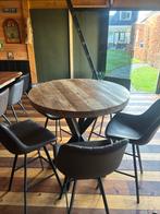 Statafel met 5 barkrukken - perfecte set!, Huis en Inrichting, Tafels | Statafels, Ophalen of Verzenden, Gebruikt