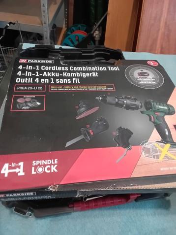 Parkside pkga 20-li c2 boor schuurmachine etc 4 in 1  50 eur beschikbaar voor biedingen