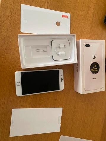 Goed werkende iphone 8plus 64GB incl glasprotector beschikbaar voor biedingen