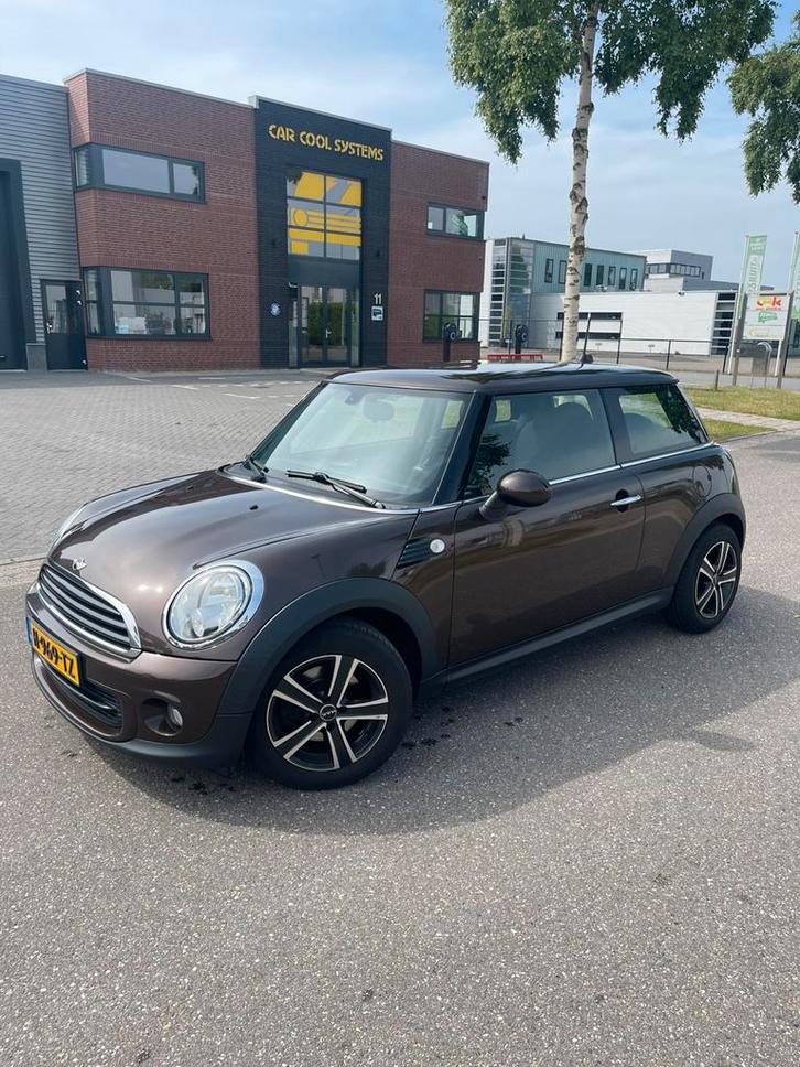 Mini 1.6 ONE 2012 Bruin, Auto's, Mini, Particulier, One, Benzine, C, Hatchback, Handgeschakeld, Geïmporteerd, Bruin, Zwart, Leder en Stof