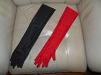 Lange handschoenen 50 cm rood of zwart  Black Friday SALE, Maat 38/40 (M), Verzenden, CM, Nieuw
