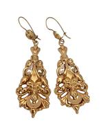 Lange 18 kt gouden streekdracht oorhangers Nederland, 1875, Sieraden, Tassen en Uiterlijk, Antieke sieraden, Verzenden, Goud, Oorbellen