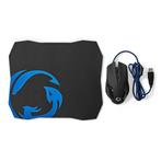 Nedis gaming muis en muismat combo, 7200 dpi, Overige merken, Muis, Gaming muis, Nieuw