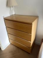 IKEA Malm ladekast 4 lades, Huis en Inrichting, Kasten | Ladekasten, Ophalen, Gebruikt, 100 tot 150 cm, Eikenhout