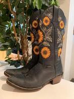 Texas Range flowerboots 38 western boots bohemian laarzen, Kleding | Dames, Schoenen, Hoge laarzen, Zwart, Ophalen of Verzenden