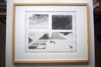 Peter Foeller - Pool - Surrealistische Tekening, Ingelijst, Ophalen of Verzenden