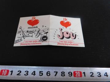 sticker JIMMY JOY schoenen Ik hou van Muziek en van jou  beschikbaar voor biedingen
