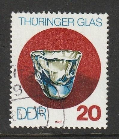 DDR 1983 2836 Thüringer Glas Beker, Gest, Ophalen of Verzenden, DDR, Gestempeld