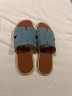 Hermes Oran Slippers  Maat 43&44, Ophalen of Verzenden, Zo goed als nieuw, Blauw, Slippers