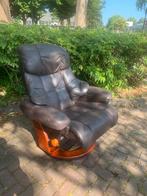 Fauteuil Zweedse geweldige mooie leren relax fauteuil, Huis en Inrichting, Fauteuils, Ophalen of Verzenden