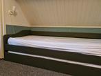 woood bed met bedlade (bedbank), Huis en Inrichting, Slaapkamer | Bedden, Ophalen, Gebruikt, 90 cm, Eenpersoons