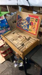 Zeer oude houten bouwstenen blokken, Ophalen of Verzenden, Zo goed als nieuw, Overige merken