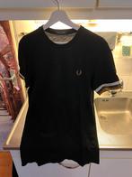 Zwart met Wit en Bruine Fred Perry T-Shirt te koop! #am1, Maat 46 (S) of kleiner, Ophalen of Verzenden, Zo goed als nieuw, Zwart