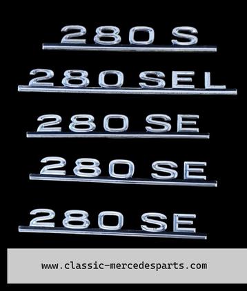 Embleem / typeplaatje Mercedes w116 280 350 450 beschikbaar voor biedingen