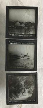3 Glasdia's Zwitserland - Alpenlandschappen, Gebruikt, Foto, Voor 1940, Buitenland
