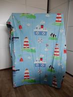 Gordijnen kinderkamer blauw pinguïn vuurtoren, Huis en Inrichting, Stoffering | Gordijnen en Lamellen, Ophalen, Gebruikt, 150 tot 200 cm