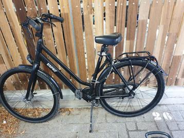 Gazelle esprit zwarte dames fiets 28ich