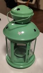 Groen Ikea Rotera theelichthouder windlichtje lantaarn, Ophalen of Verzenden, Zo goed als nieuw, Metaal, Groen