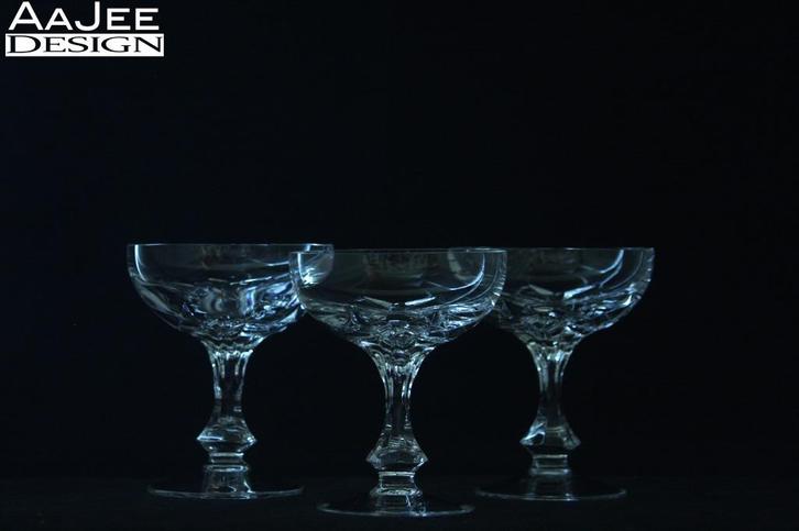 3 Wittwer Germany - Likeurcoupes - Sabrina - Loodkristal, Antiek en Kunst, Antiek | Glas en Kristal, Ophalen of Verzenden