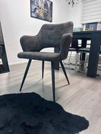 Grijze design stoel met armleuningen, Huis en Inrichting, Stoelen, Ophalen of Verzenden
