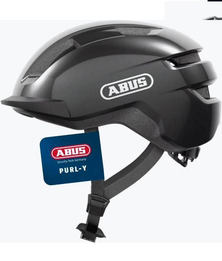 Nieuwe Abus Purl-Y Fietshelm - Titan - maat M & L, Fietsen en Brommers, Fietsaccessoires | Fietshelmen, Nieuw, Heer of Dame, M