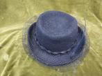 Zwarte dames rouwhoed met voile., Verzenden, Dames, Vintage antiek oud