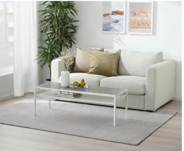 Vloerkleed, laagpolig, Lichtgrijs, 160x230 cm beschikbaar voor biedingen