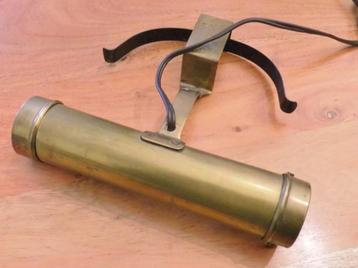 Antieke messing pianolamp. beschikbaar voor biedingen