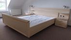 Complete slaapkamer, kleur ahorn, bed 160x200 cm kledingkast, Modern, Gebruikt, Ophalen of Verzenden, Tweepersoons
