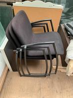 4 stoelen, Huis en Inrichting, Ophalen, Zwart, Zo goed als nieuw, Metaal