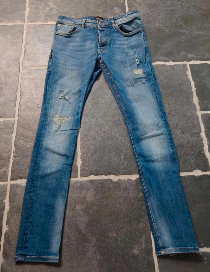 Chasin, EGO Slim BLAIDD, Slim Fit, W30 L32, blauw. Rob3032, Kleding | Heren, Spijkerbroeken en Jeans, Zo goed als nieuw, W32 (confectie 46) of kleiner