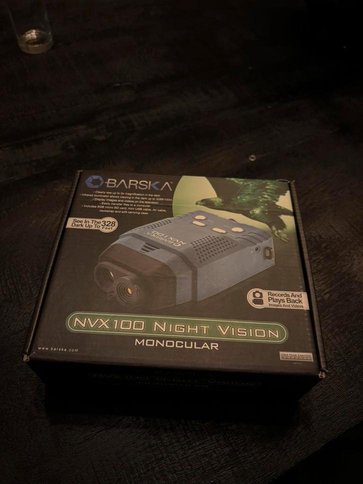 Nieuw in doos Barska NVX 100 nightvision nachtkijker, Audio, Tv en Foto, Optische apparatuur | Verrekijkers, Zo goed als nieuw