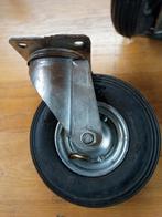 Zwenkwielen met luchtbanden 200mm 75kg- Set van 4, Ophalen of Verzenden, Gebruikt