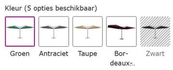 Zweefparasol dubbel parasol 250x250cm div kleuren GRTS BZRGD beschikbaar voor biedingen