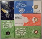 2 Euro Blisters BU & Proof-uitgiftes Portugal 2007 t/m 2023., Postzegels en Munten, Munten | Europa | Euromunten, 2 euro, Ophalen of Verzenden