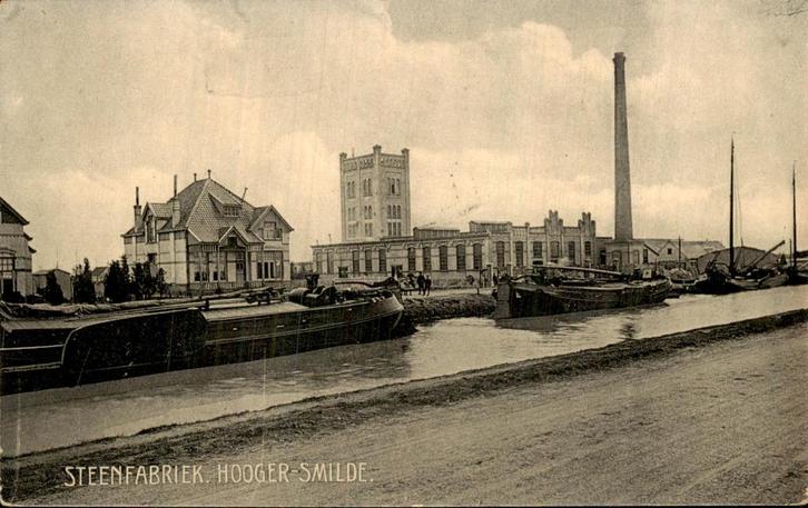 Hooger-Smilde - Steenfabriek, Verzamelen, Ansichtkaarten | Nederland, Gelopen, Utrecht, Voor 1920, Ophalen of Verzenden
