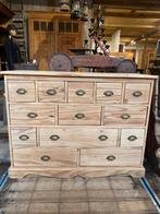 Landelijk blank grenen kast ladekast commode