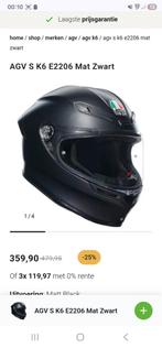 AGV S K6 E2206 Mat Zwart - maat S, Dames, Ophalen of Verzenden, Nieuw zonder kaartje, S