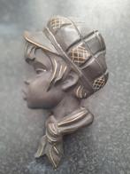 Wandhoofd Jongen met Pet - Vintage Decoratie 15x11cm, Ophalen of Verzenden