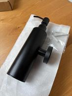 Zwarte zeepdispenser voor wandmontage (rond), Huis en Inrichting, Ophalen of Verzenden, Nieuw, Zwart, Overige typen