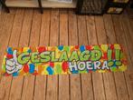 Grote banner spandoek Geslaagd Hoera!, Ophalen of Verzenden, Zo goed als nieuw, Versiering, Overige