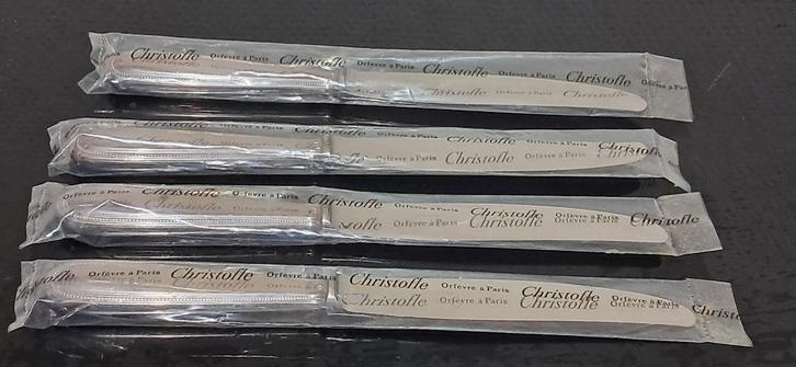 Luxe Christofle Paris - Perles & Rubans messen ( 14 stuks), Antiek en Kunst, Antiek | Bestek, Ophalen of Verzenden