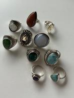 925 zilveren edelsteen ringen, Nieuw, Ophalen of Verzenden, Dame, Zilver