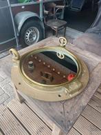 Patrijspoort spiegel groot messing 17kg, Ophalen, Gebruikt, Motorboot of Zeilboot, Gebruiksvoorwerp