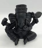 Beeldje Ganesha gemaakt zwart composiet 8.5 x 10 cm, Antiek en Kunst, Verzenden