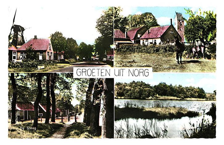 944988 Norg Drenthe 1967 Gelopen met postzegel Stempel Assen, Verzamelen, Ansichtkaarten | Nederland, Gelopen, Drenthe, 1960 tot 1980