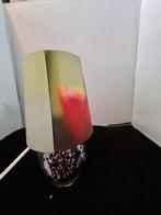 Vintage Glazen Lamp met Kap, Gebruikt, Vintage, Glas, Ophalen of Verzenden