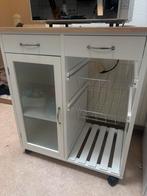 Keukenkastje met lades en mandjes, Huis en Inrichting, Keuken | Keukenelementen, Ophalen, Gebruikt, Wit, 50 tot 100 cm